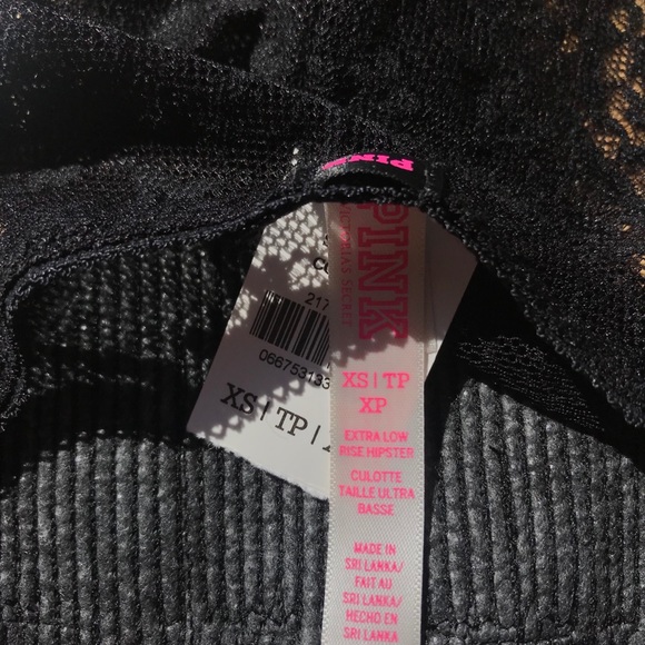 Victoria’s Secret Pink Sequin Lace Panty XS M - Picture 7 of 8